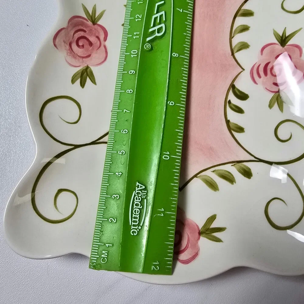 Andy's Garden Rose Trinket Dish Dresser Tray Cottage core